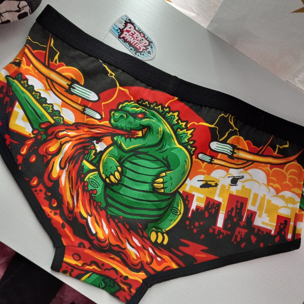 Clotzilla- Godzilla parody meme period Panties! Nwt! So comfy! - Picture 1 of 3